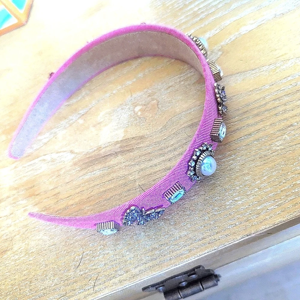 Embellished Pink Headband NWOT